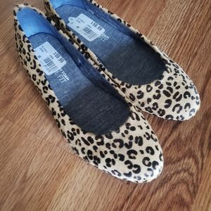 Dr Scholls lepoard print flats